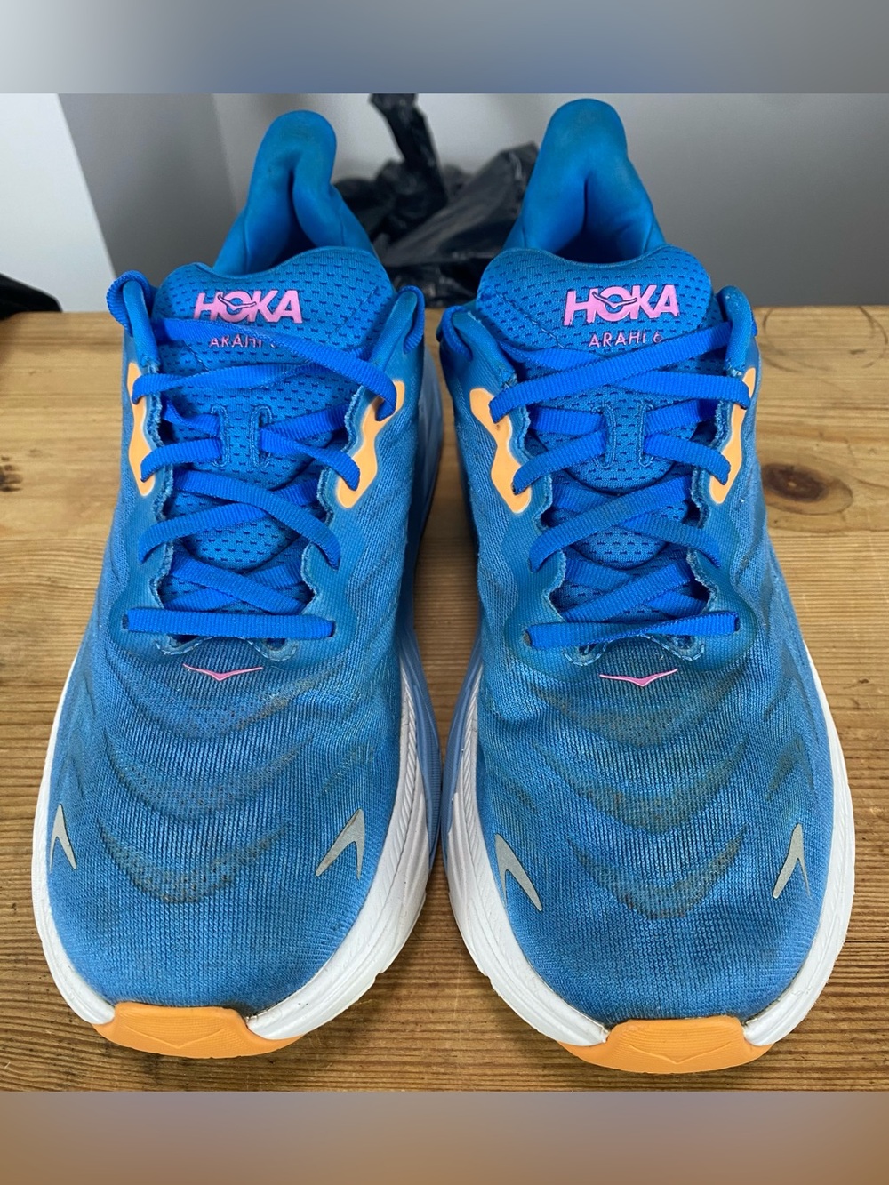 Hoka Arahi 6 Wide All Aboard Coastal Sky Blue Running Shoes 1123197 Women's 11D